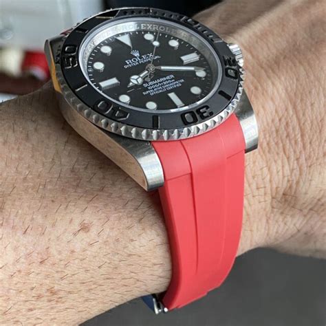 rolex with rubber strap|Rolex 20mm rubber strap.